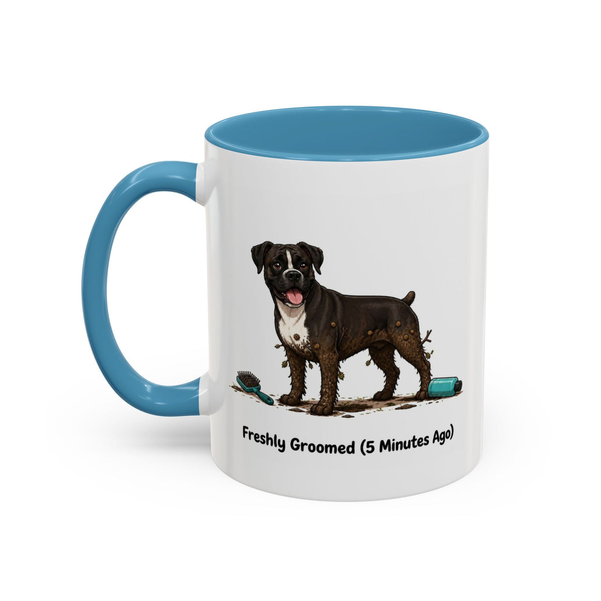 Freshly Groomed Mug - Boxer - Reverse Brindle