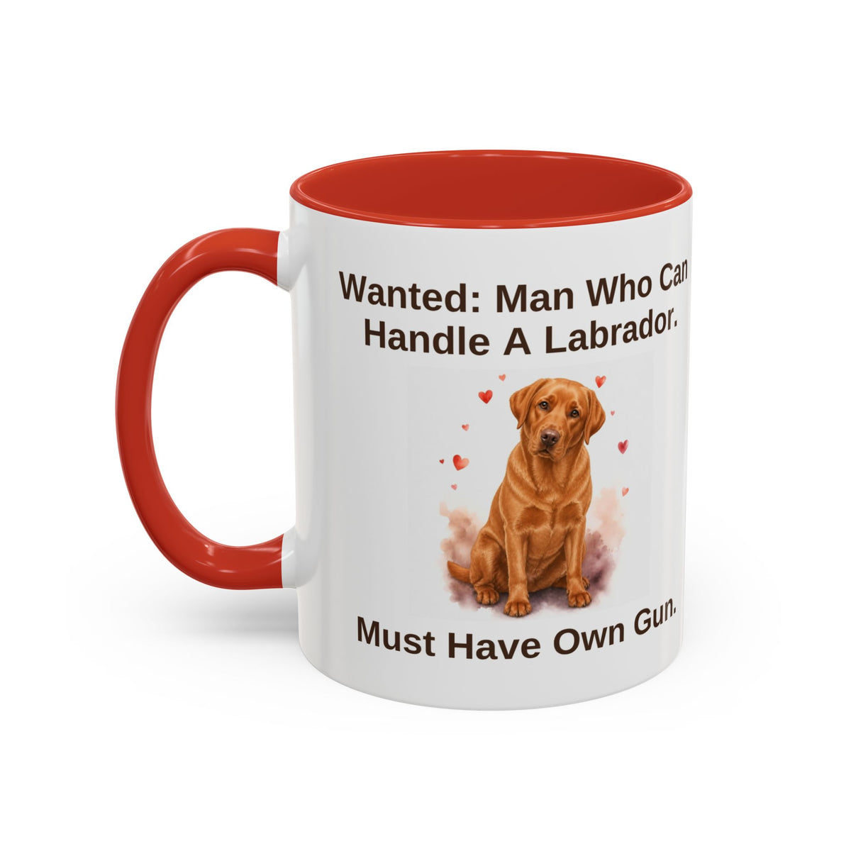 Wanted Mug - Labrador - Fox Red - Man