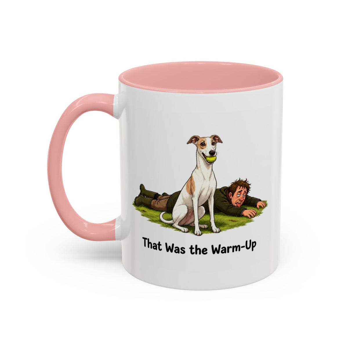 Warm-Up Mug - Whippet - White & Parti - Man