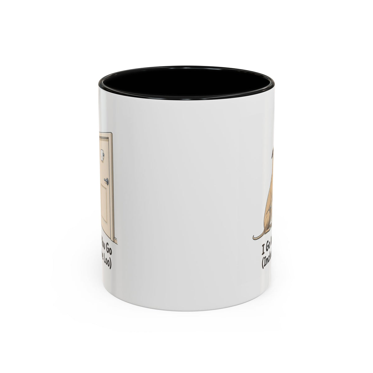 I Go Where You Go Mug - Whippet - Fawn