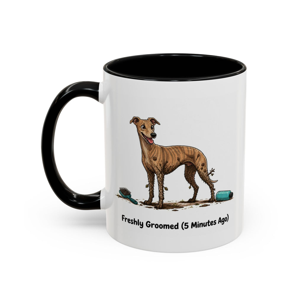 Freshly Groomed Mug - Whippet - Brindle