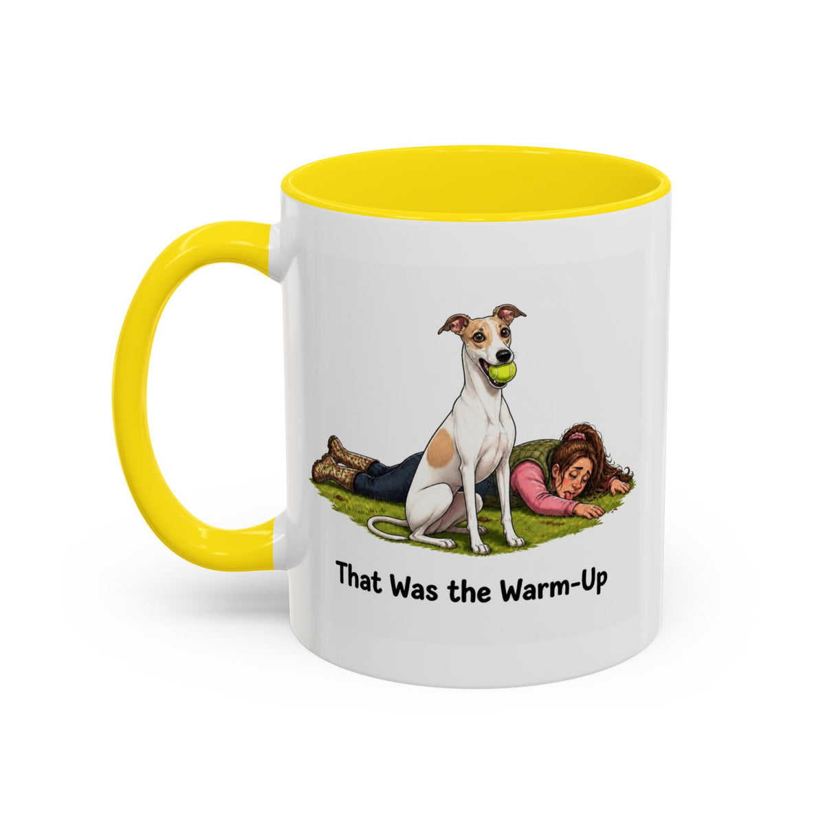 Warm-Up Mug - Whippet - White & Parti - Woman