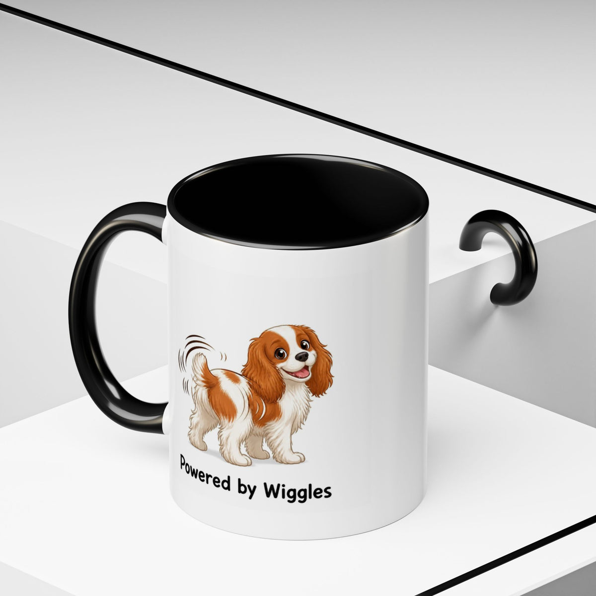 Powered by Wiggles Mug - Cavalier King Charles Spaniel - Blenheim
