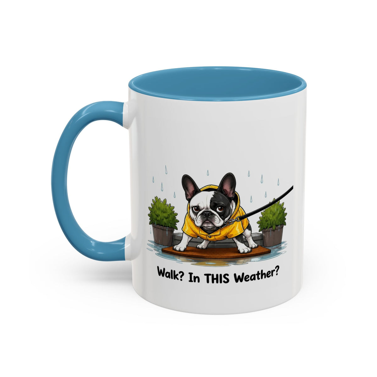 Walk Weather Mug - French Bulldog - Pied