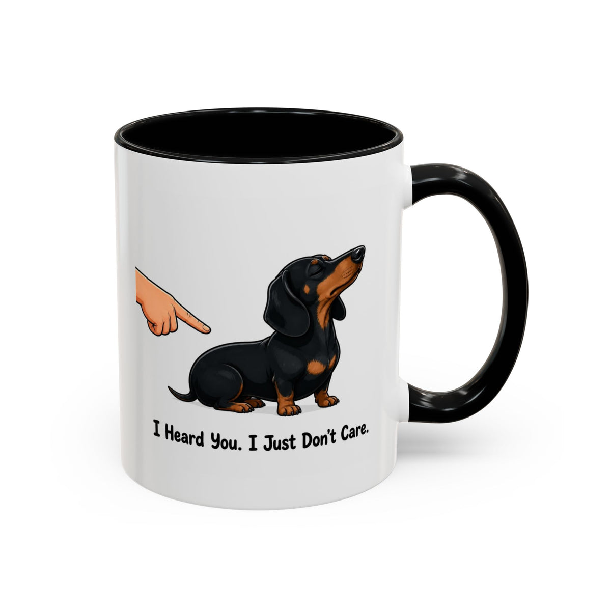 I Heard You Mug - Dachshund - Black & Tan