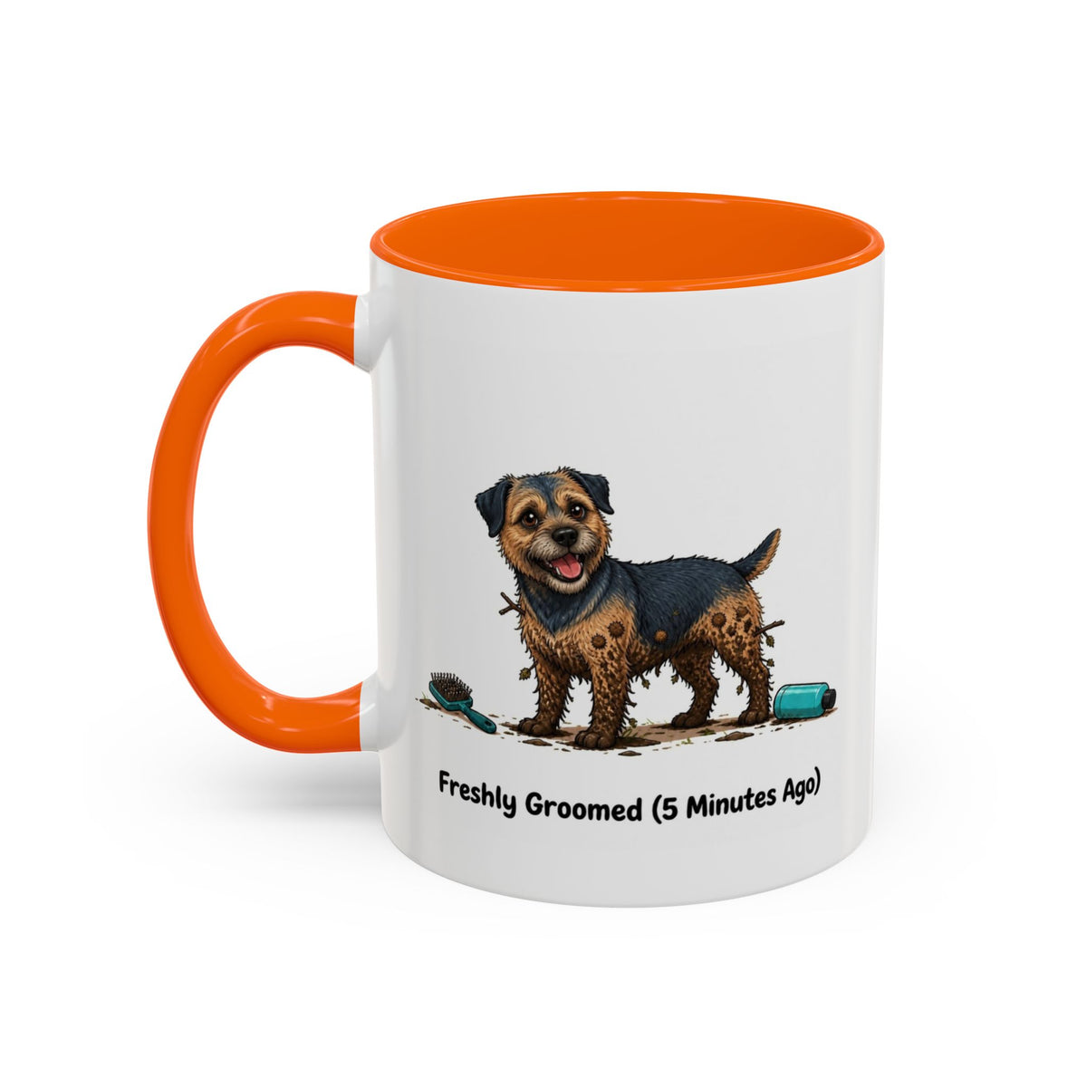 Freshly Groomed Mug - Border Terrier - Blue & Tan