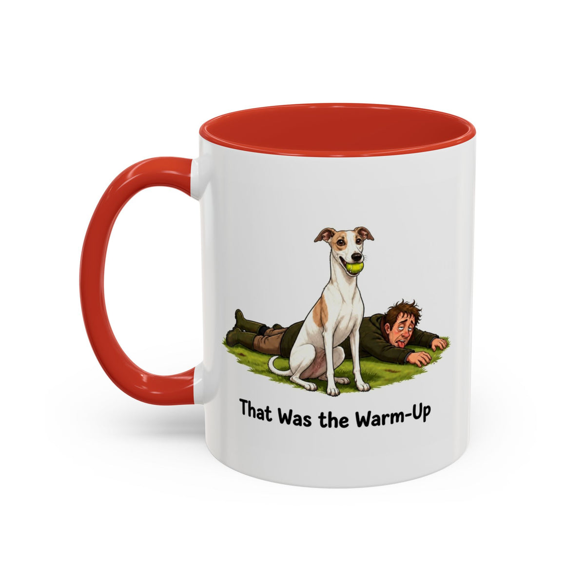 Warm-Up Mug - Whippet - White & Parti - Man