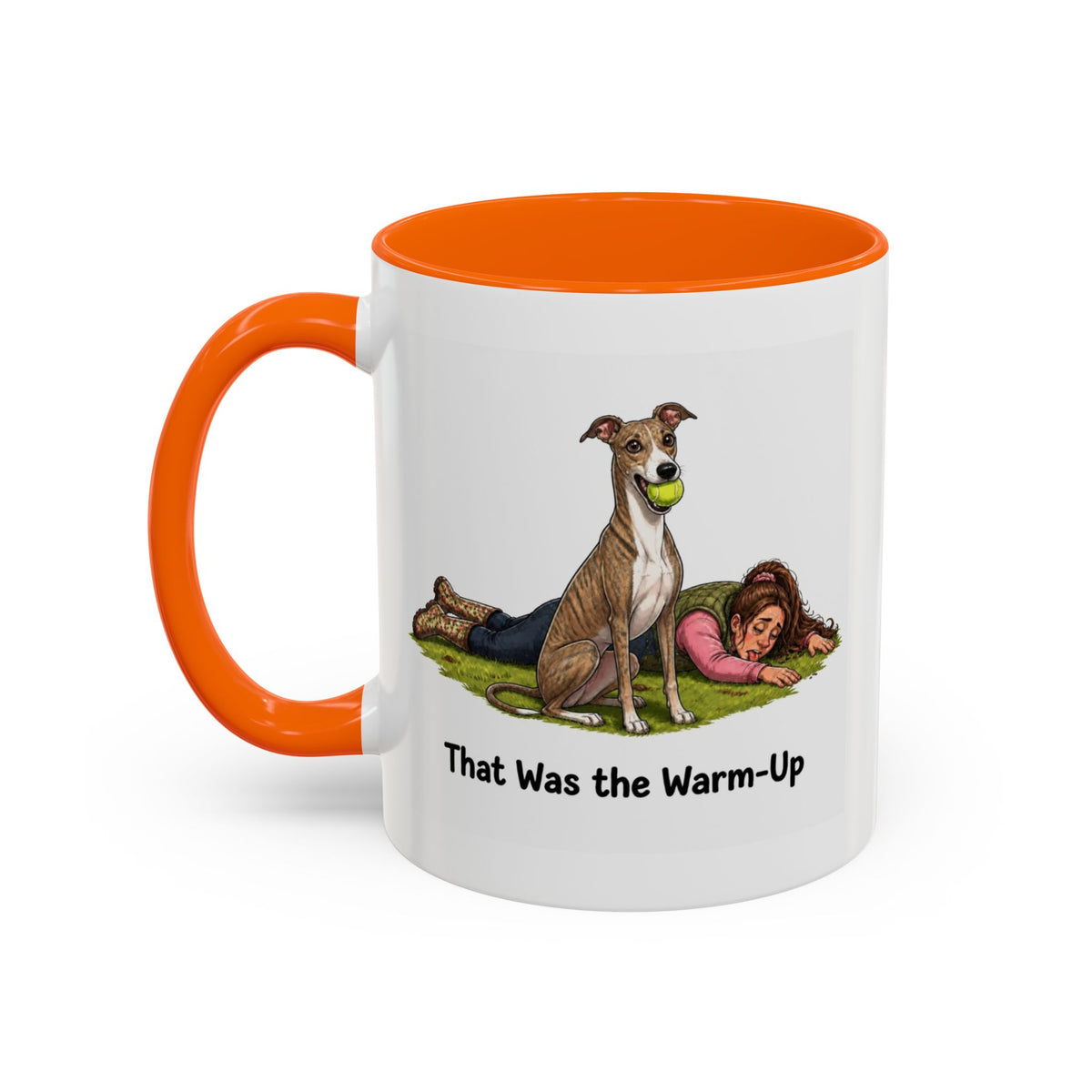 Warm-Up Mug - Whippet - Brindle - Woman