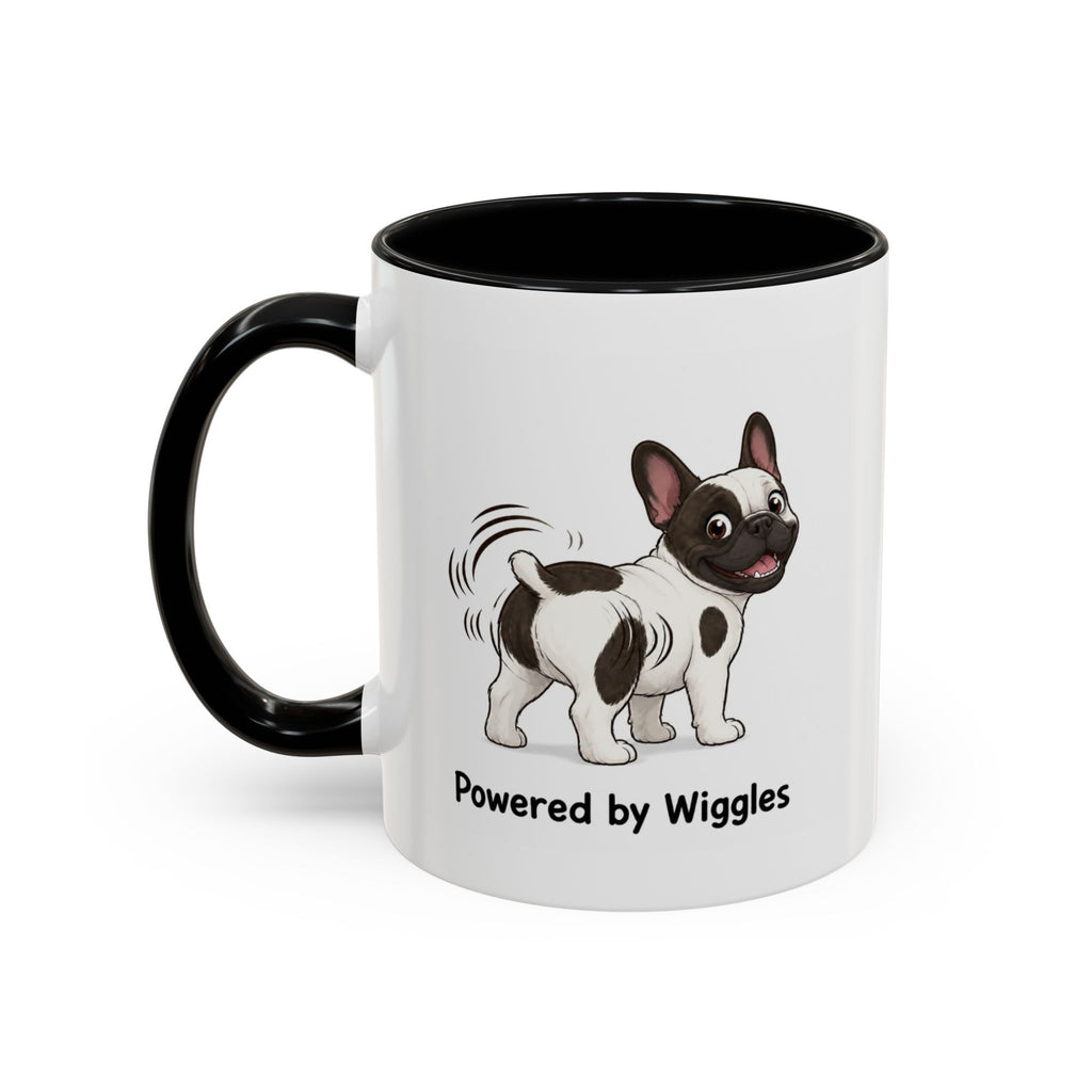 Powered by Wiggles Mug - French Bulldog - Pied