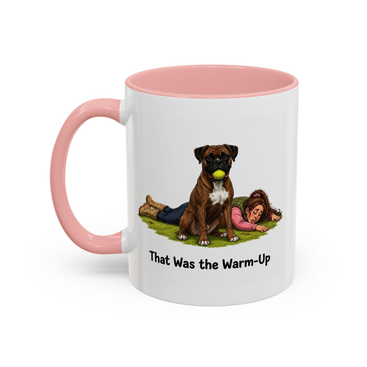 Warm-Up Mug - Boxer - Brindle - Woman