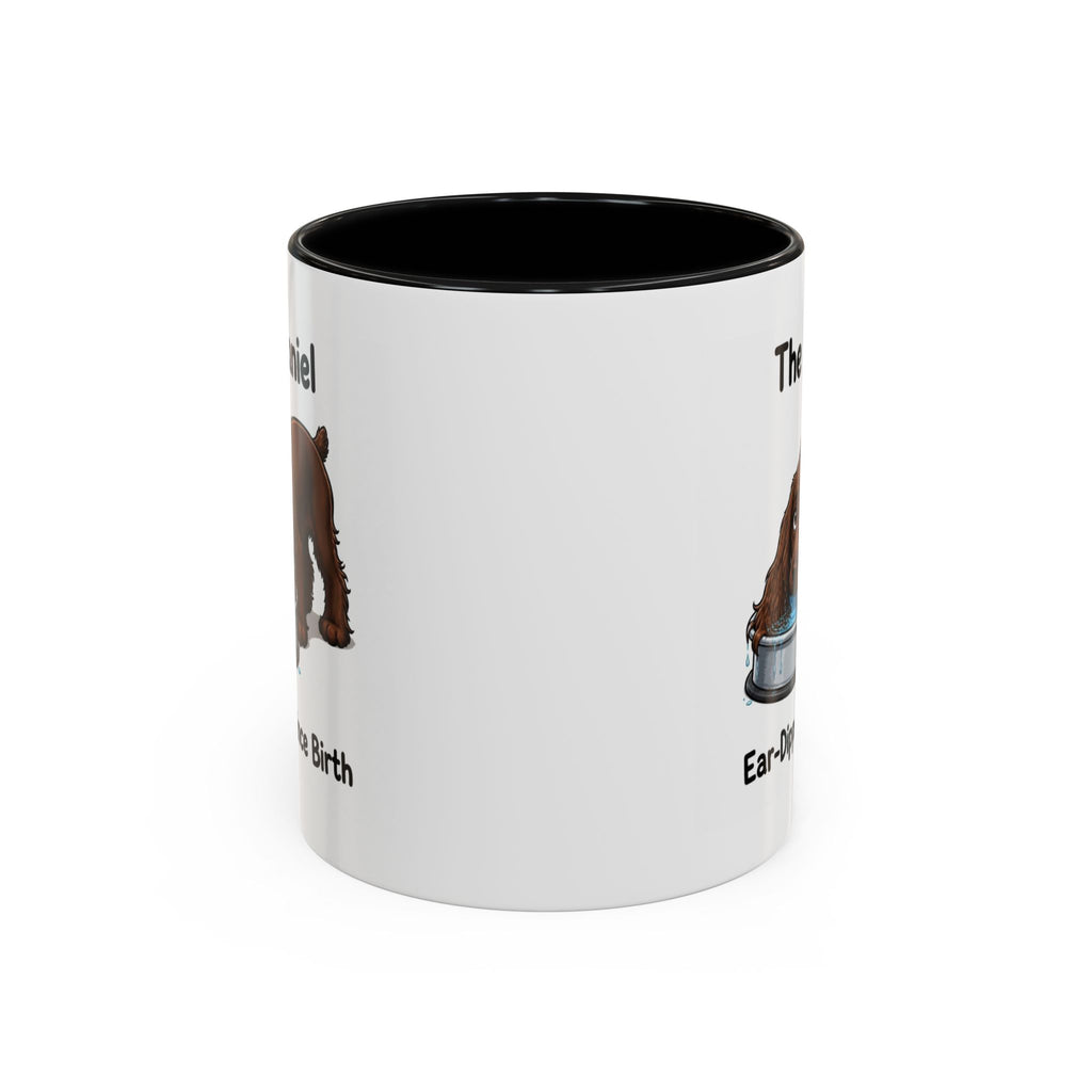 Funny Brown Cocker Spaniel Mug - The Spaniel, Ear-Dipped Since Birth, Spaniel Owner Gift, Dog Lover Coffee Mug, 11oz