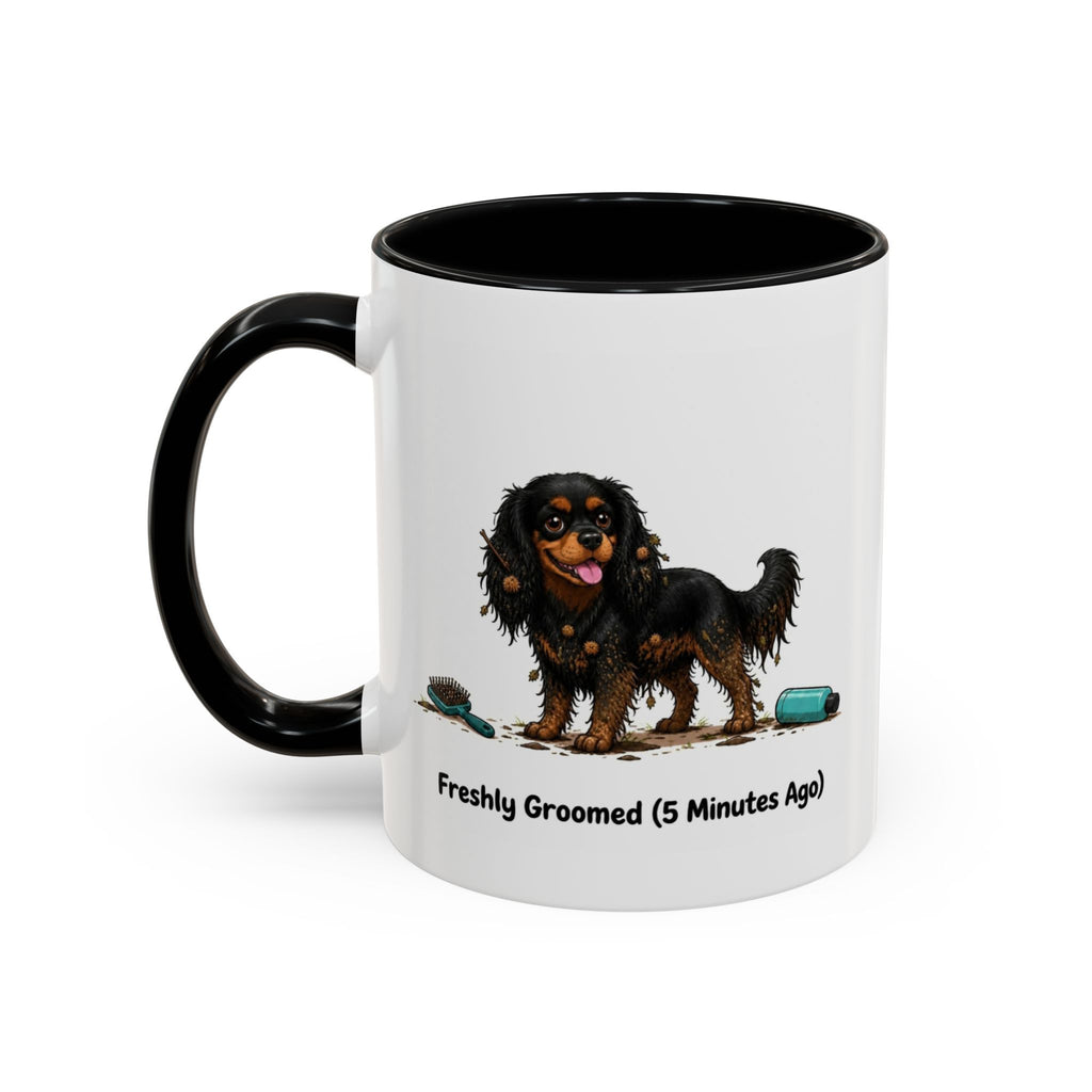 Freshly Groomed Mug - Cavalier King Charles Spaniel - Black & Tan