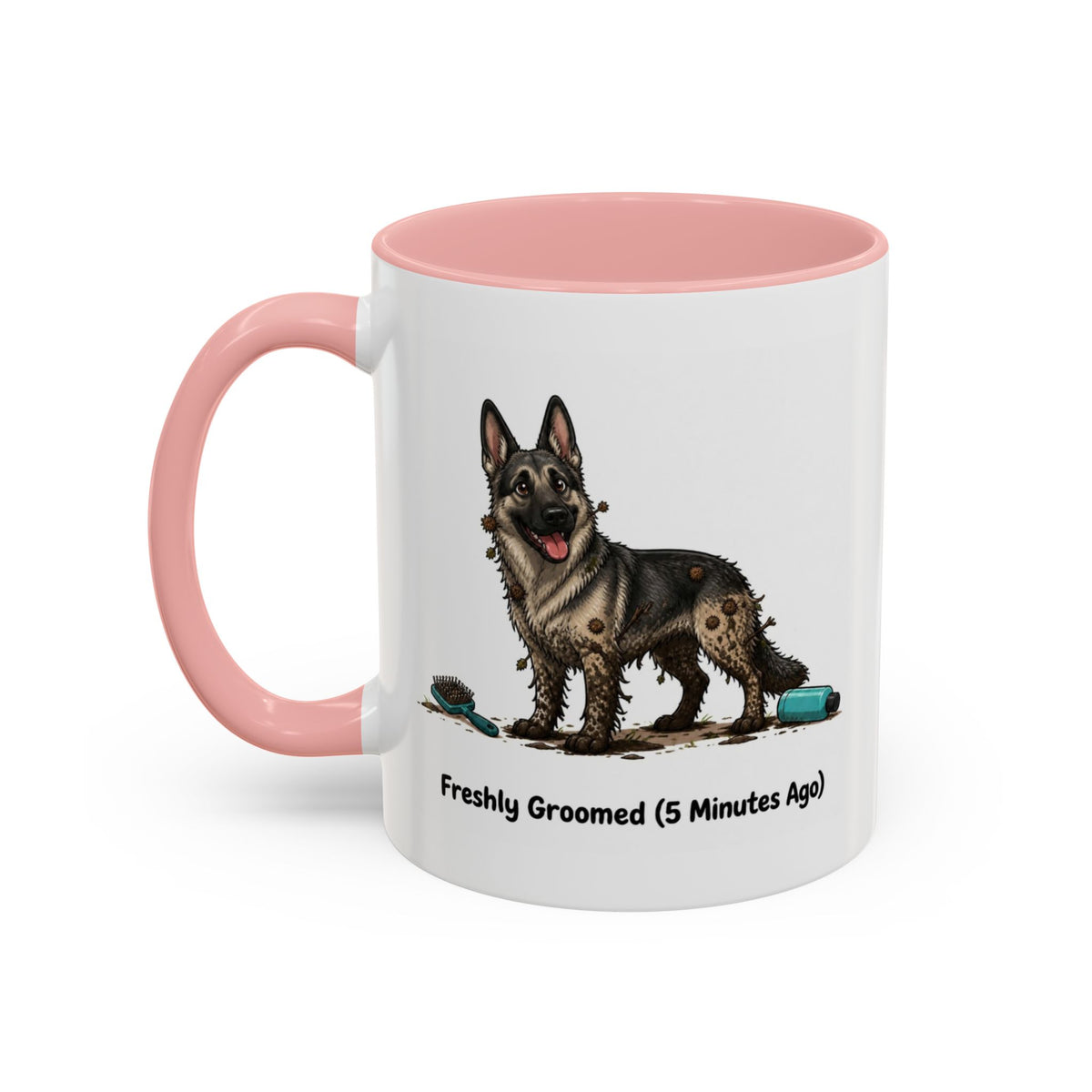 Freshly Groomed Mug - German Shepherd - Sable