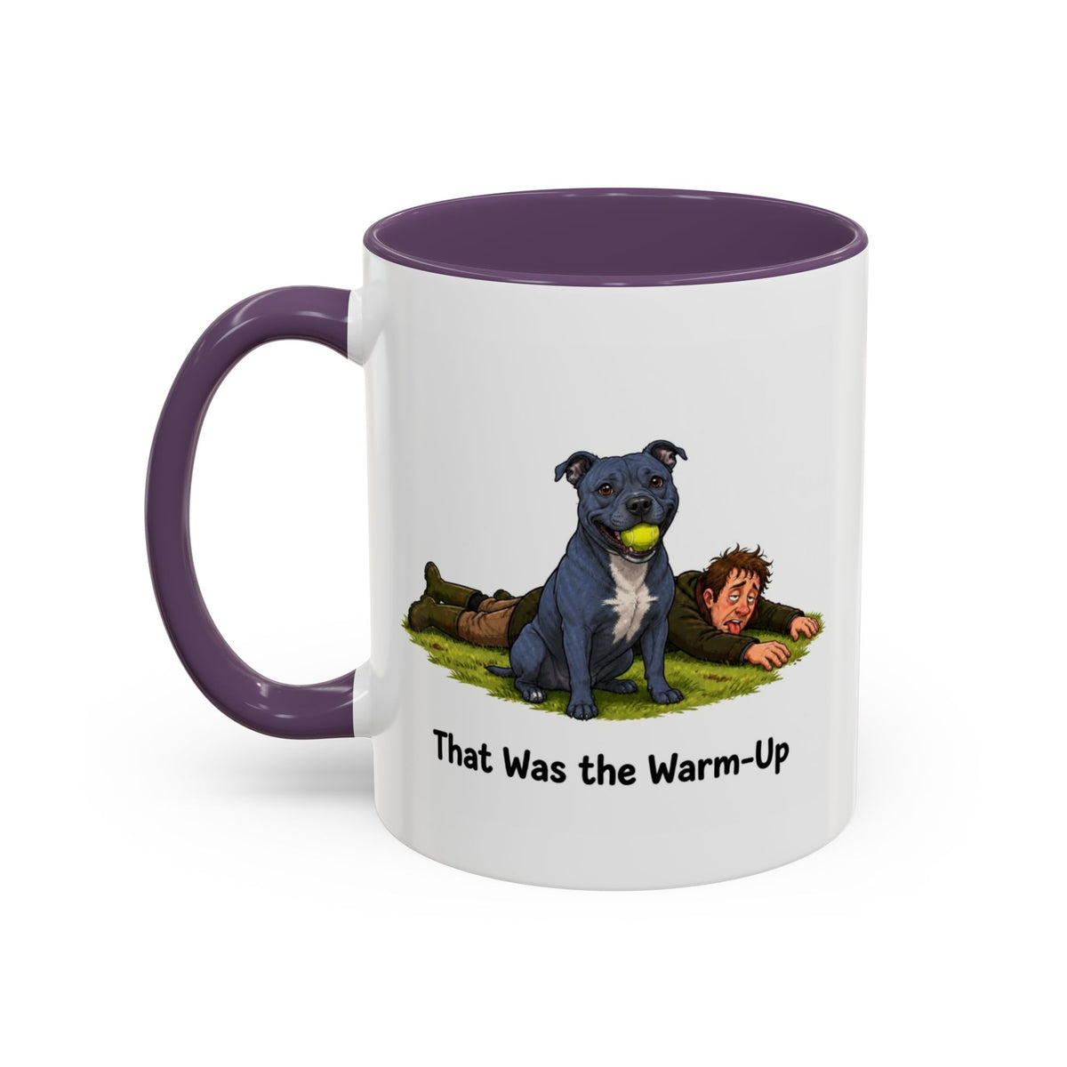 Warm-Up Mug - Staffordshire Bull Terrier - Blue - Man