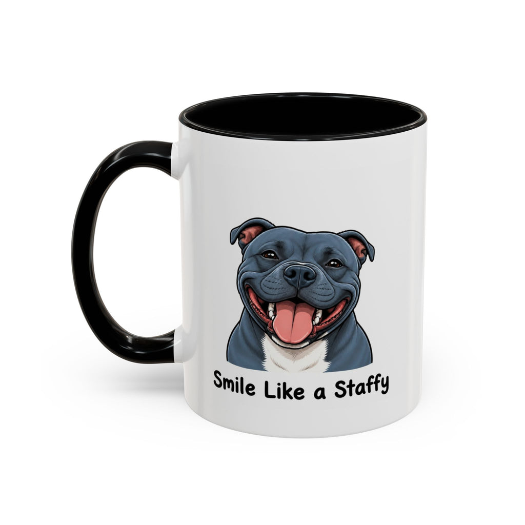 Staffy Smile Mug - Staffordshire Bull Terrier - Blue