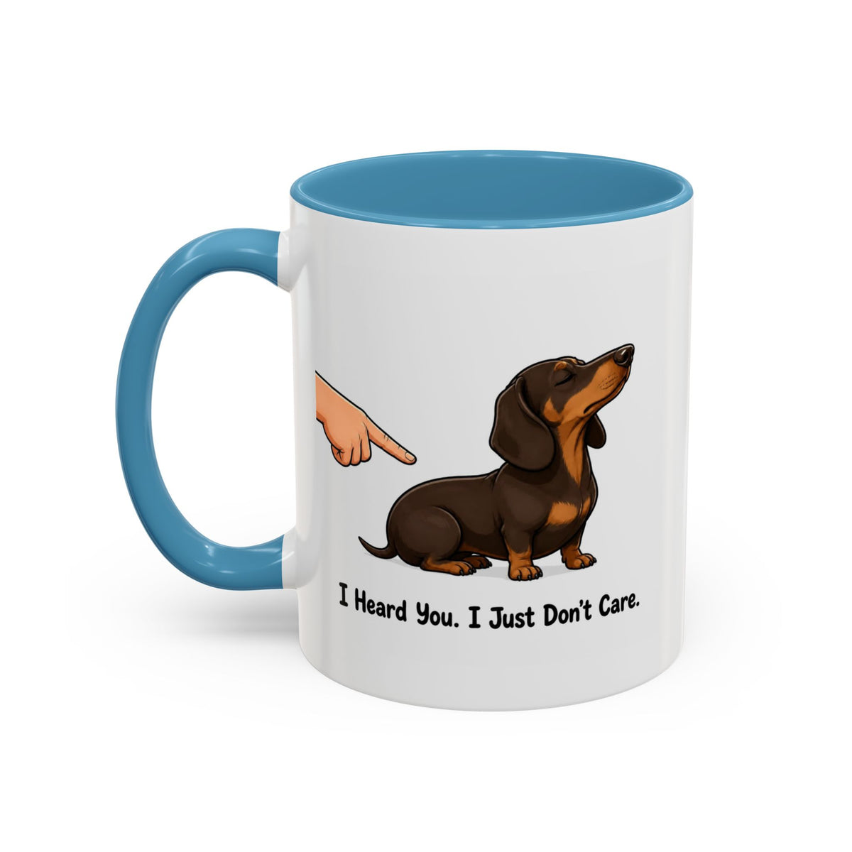 I Heard You Mug - Dachshund - Chocolate & Tan