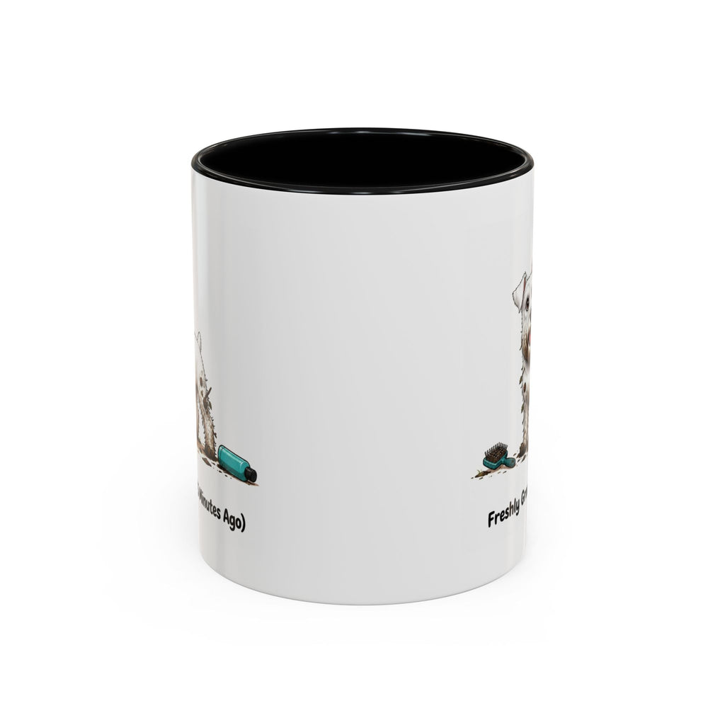 Freshly Groomed Mug - Miniature Schnauzer - White