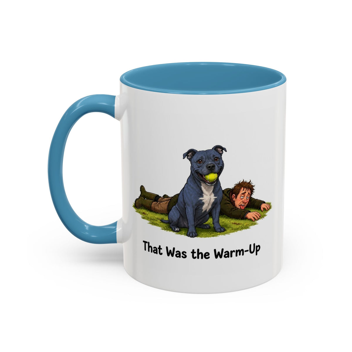 Warm-Up Mug - Staffordshire Bull Terrier - Blue - Man