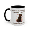 Wanted Mug - Labrador - Chocolate - Man