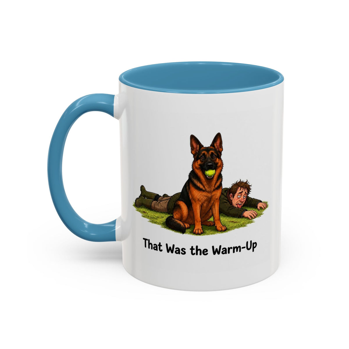 Warm-Up Mug - German Shepherd - Black & Red - Man