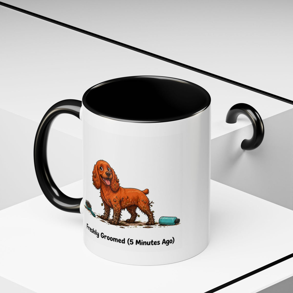 Freshly Groomed Mug - Cocker Spaniel - Red