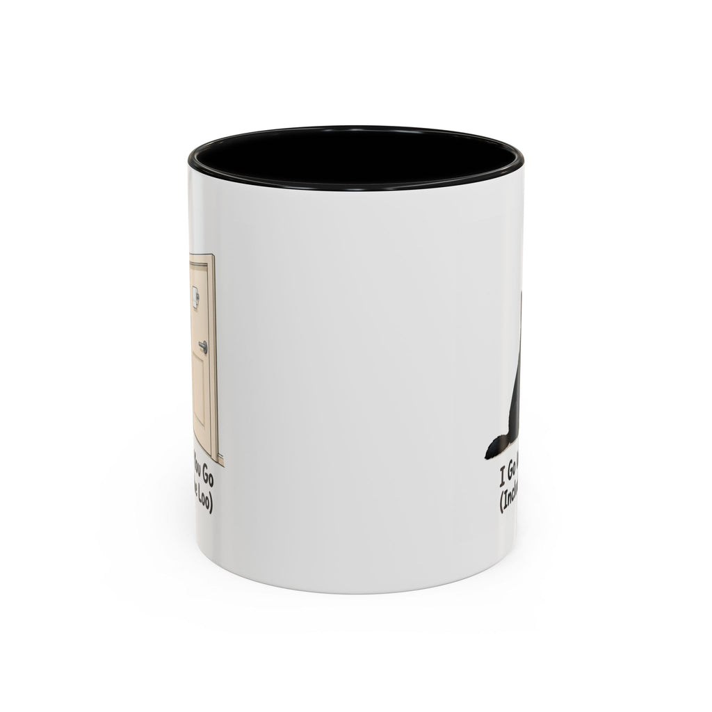 I Go Where You Go Mug - German Shepherd - Black