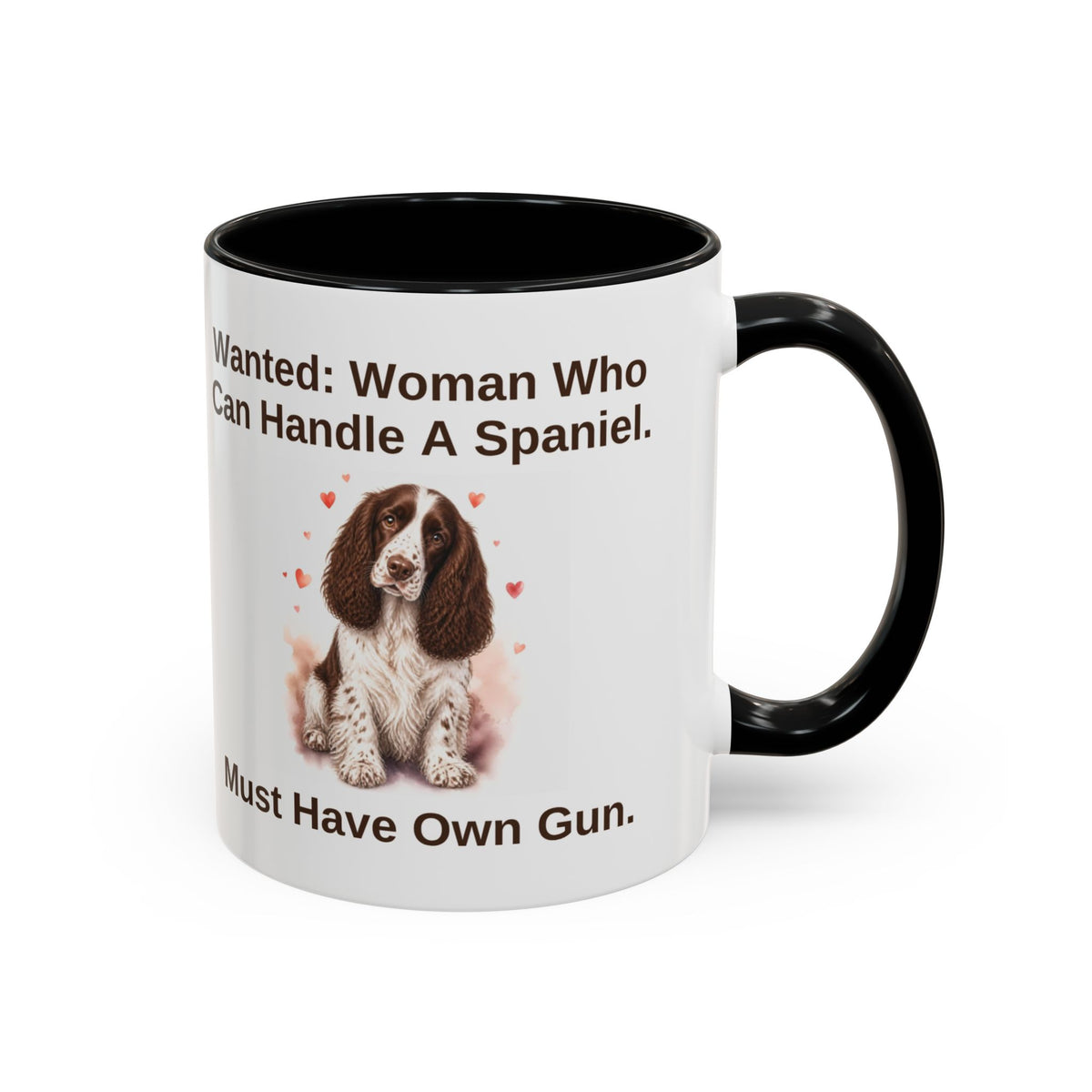 Wanted Mug - Springer Spaniel - Liver & White - Woman