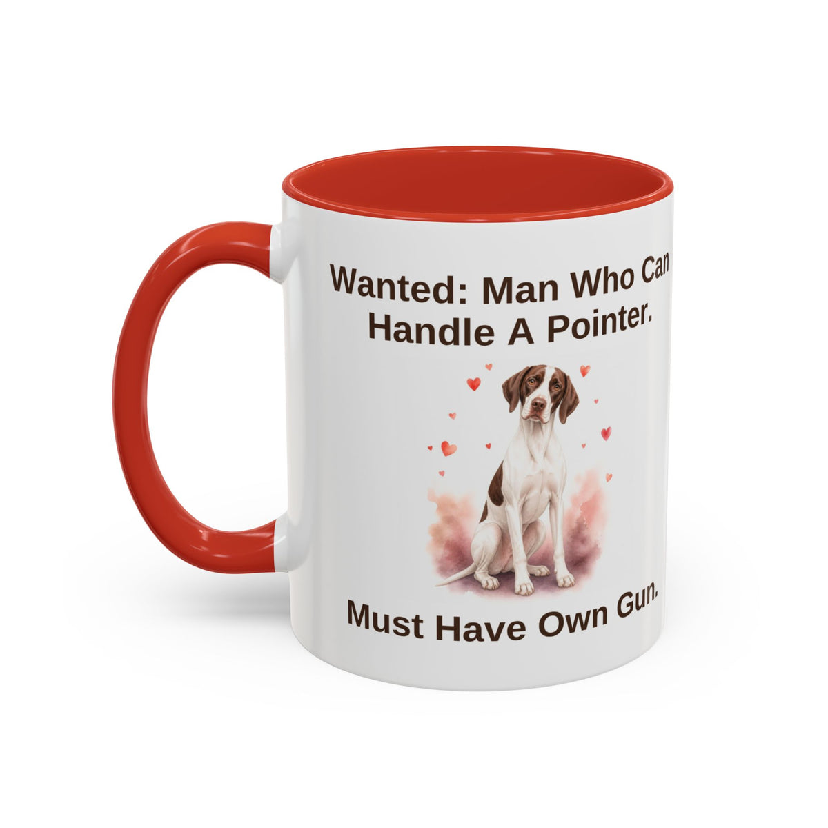 Wanted Mug - English Pointer - Liver & White - Man
