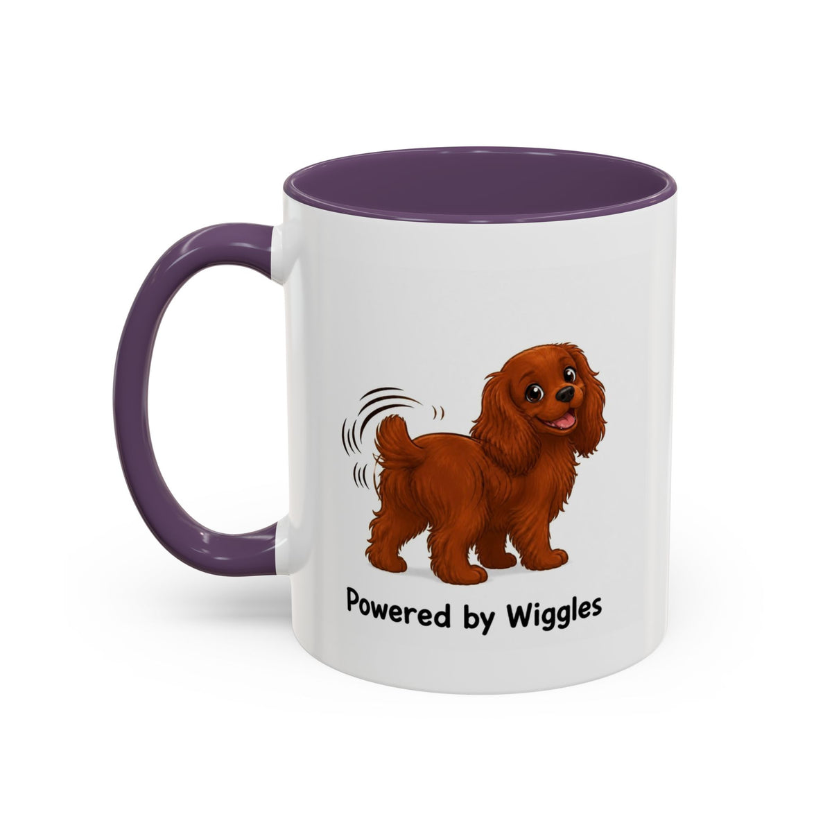 Powered by Wiggles Mug - Cavalier King Charles Spaniel - Ruby