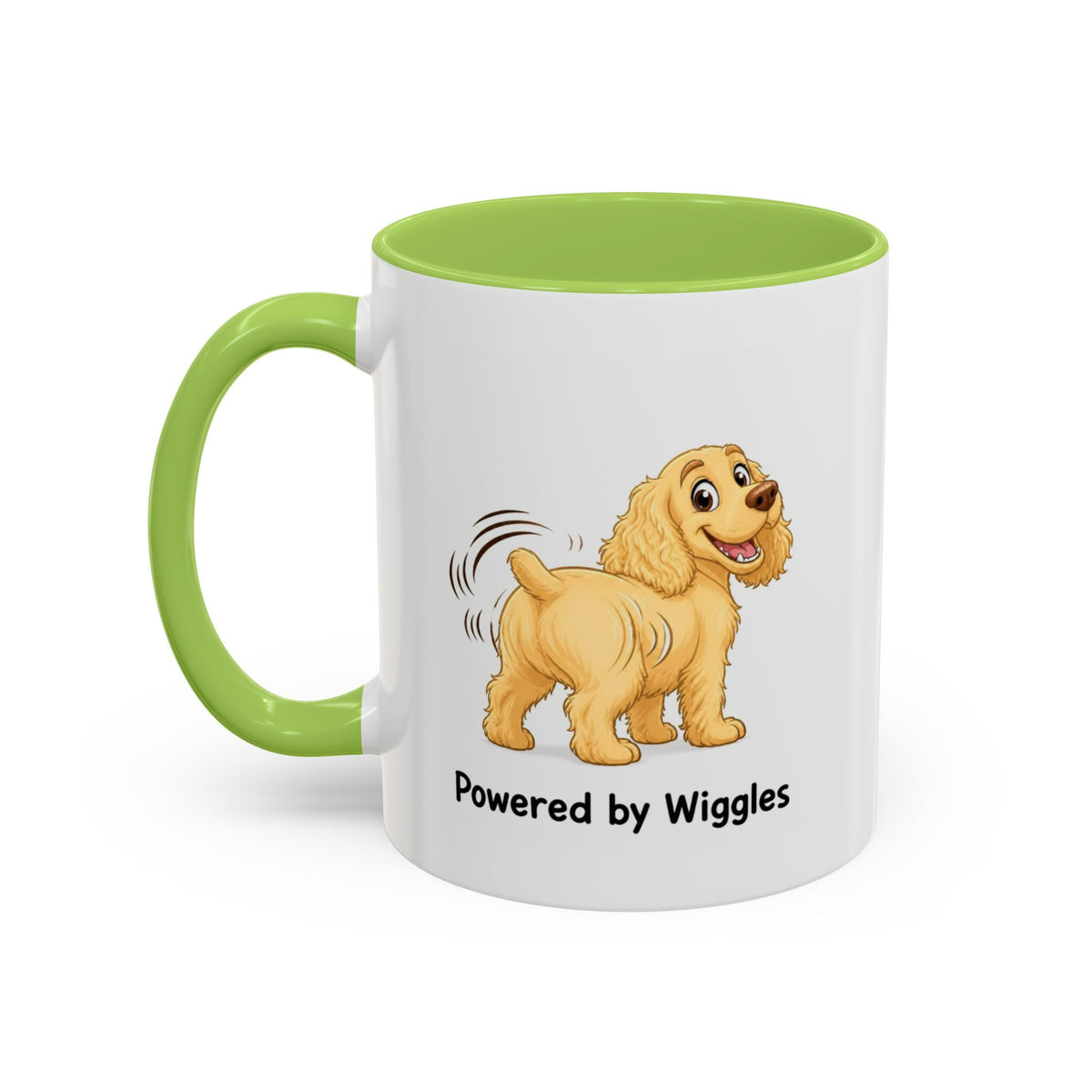 Powered by Wiggles Mug - Cocker Spaniel - Yellow (Golden)