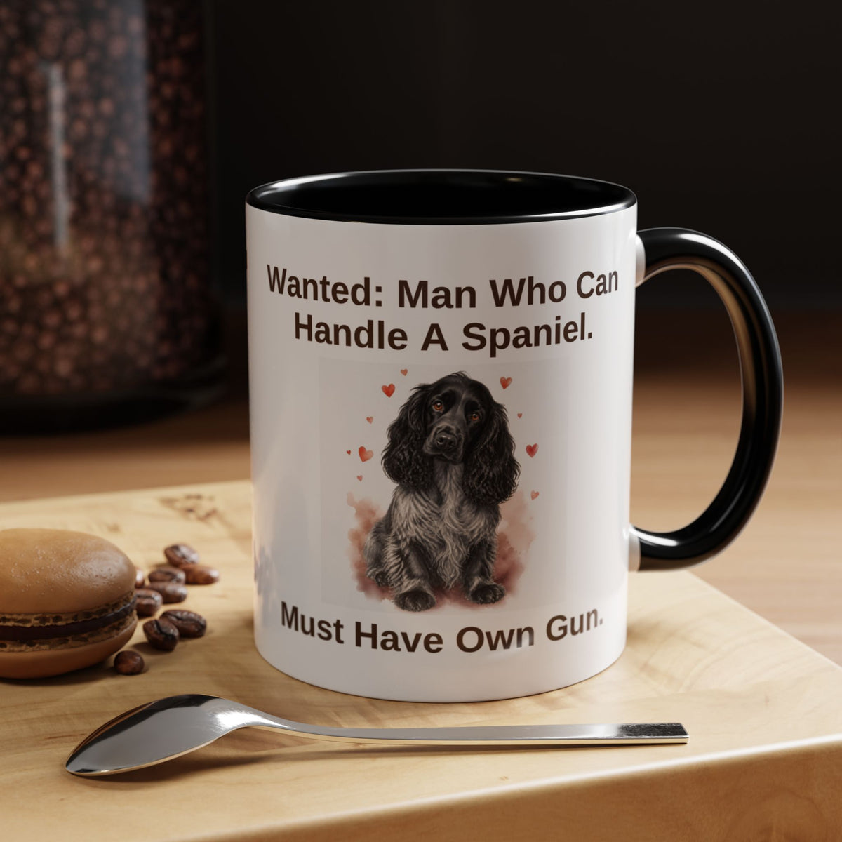Wanted Mug - Cocker Spaniel - Blue Roan - Man