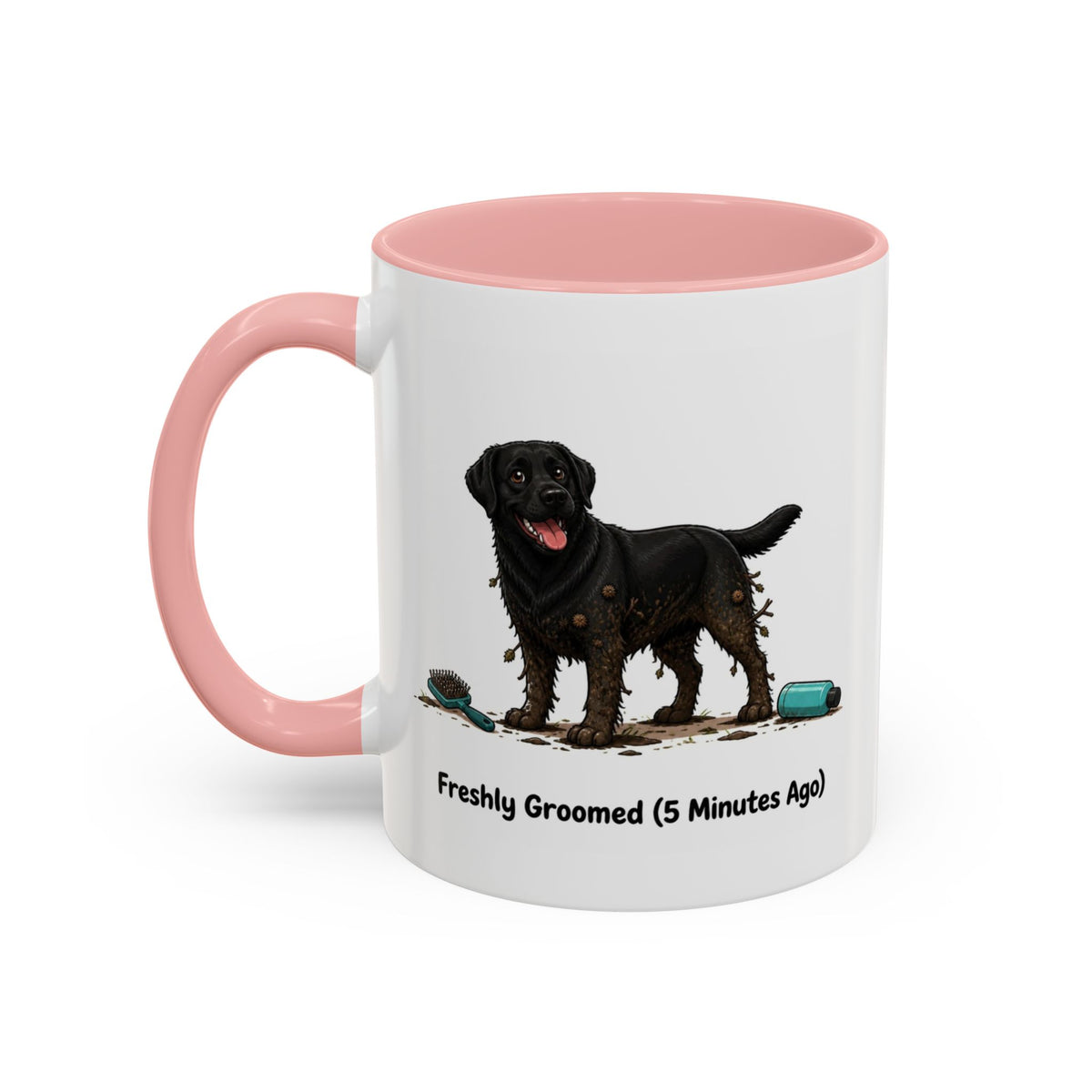 Freshly Groomed Mug - Labrador - Black