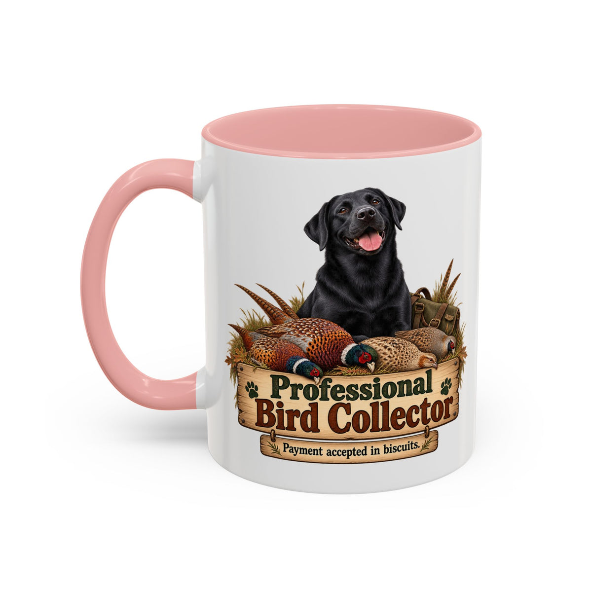 Funny Black Labrador Mug - Professional Bird Collector, Gundog Owner Gift, Shooting Dog Lover Coffee Mug, 11oz