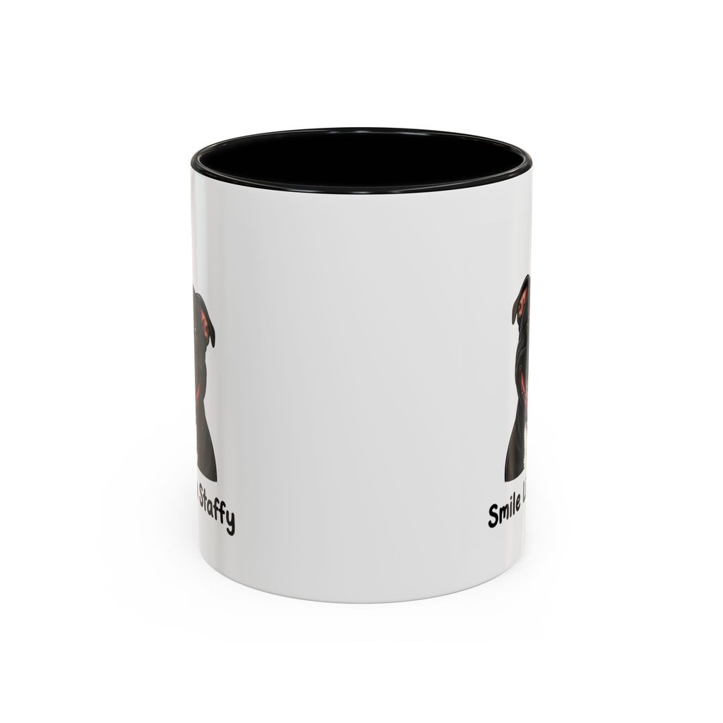 Staffy Smile Mug - Staffordshire Bull Terrier - Black