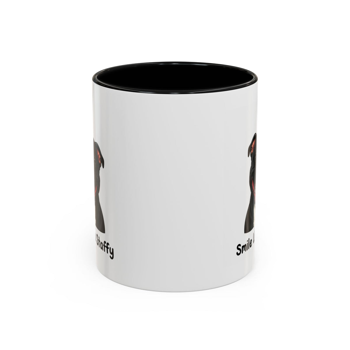 Staffy Smile Mug - Staffordshire Bull Terrier - Black