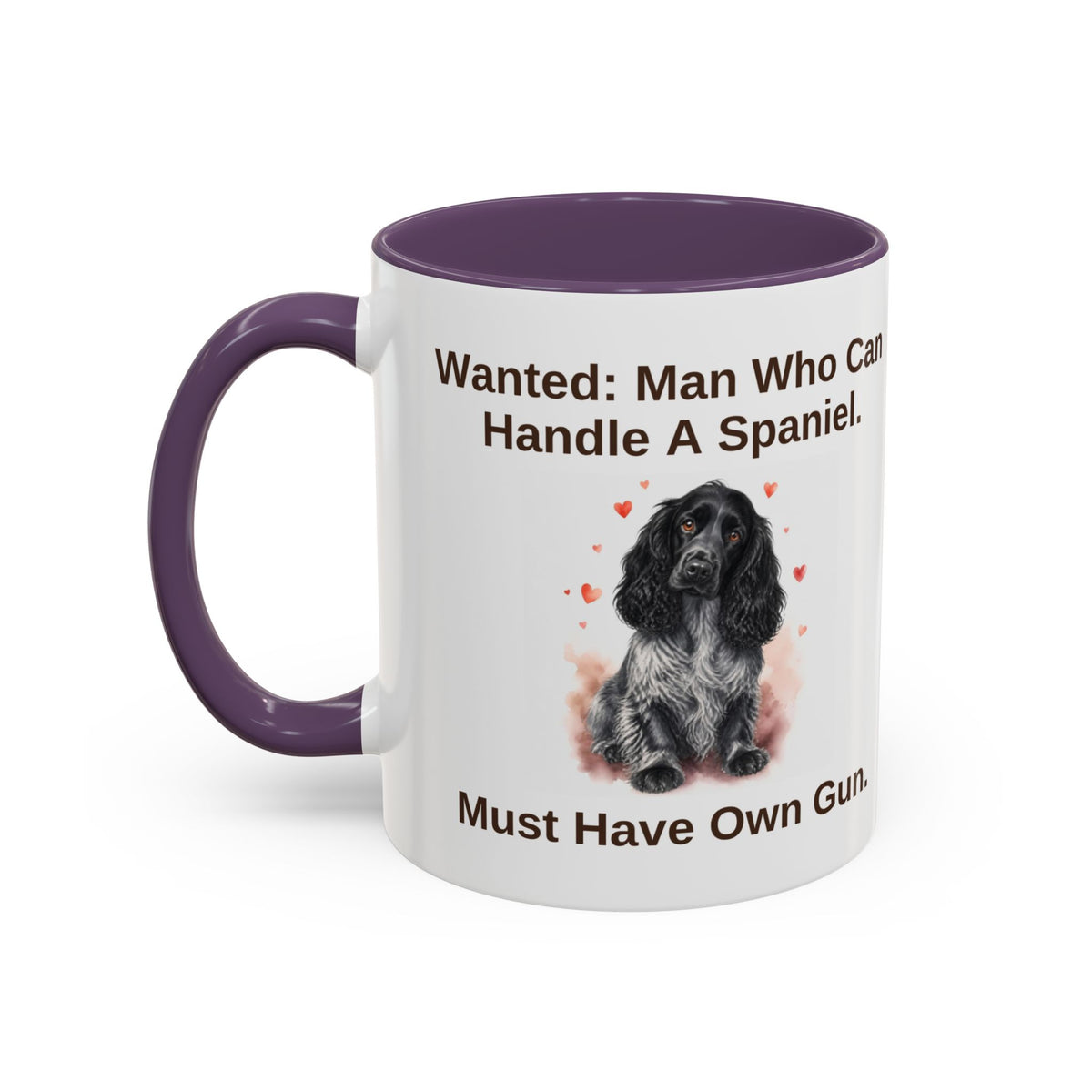 Wanted Mug - Cocker Spaniel - Blue Roan - Man