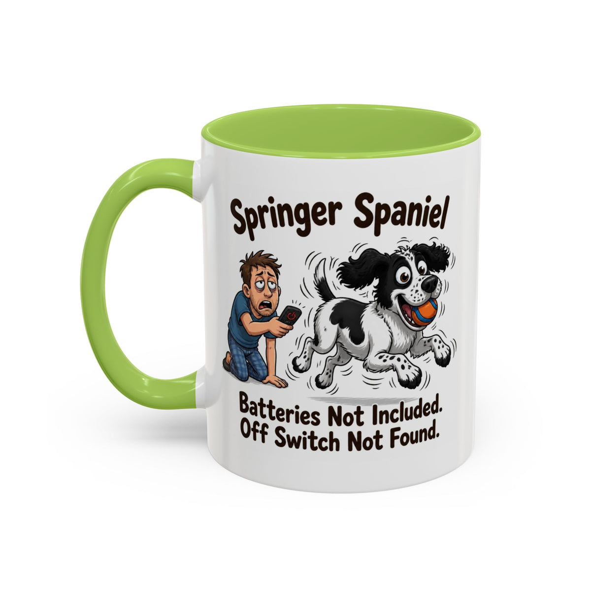 Off Switch Mug - Springer - Black & White - Man