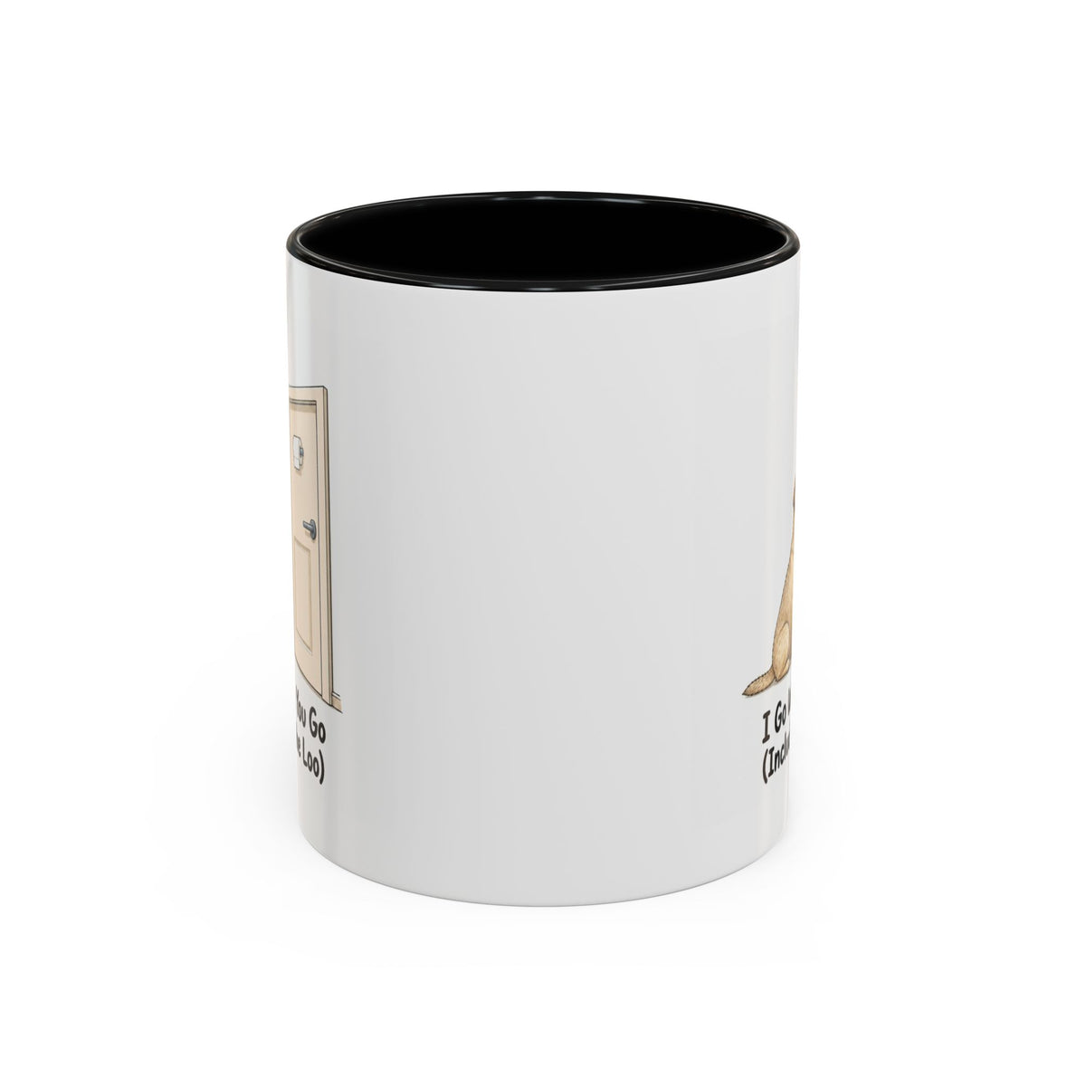 I Go Where You Go Mug - Border Terrier - Wheaten
