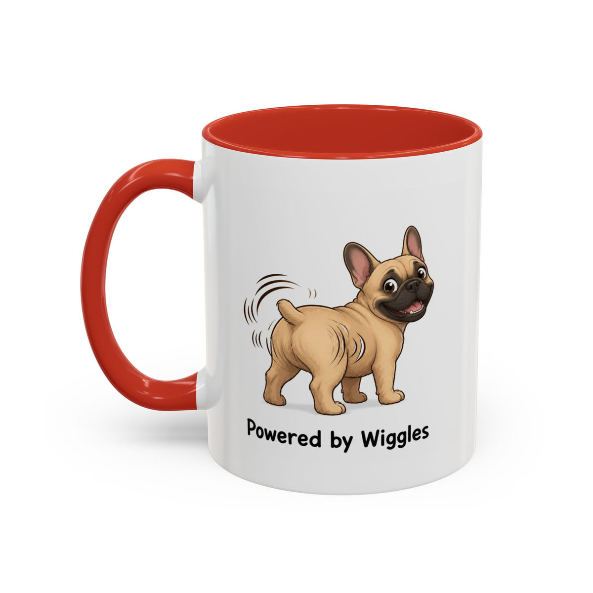Powered by Wiggles Mug - French Bulldog - Fawn
