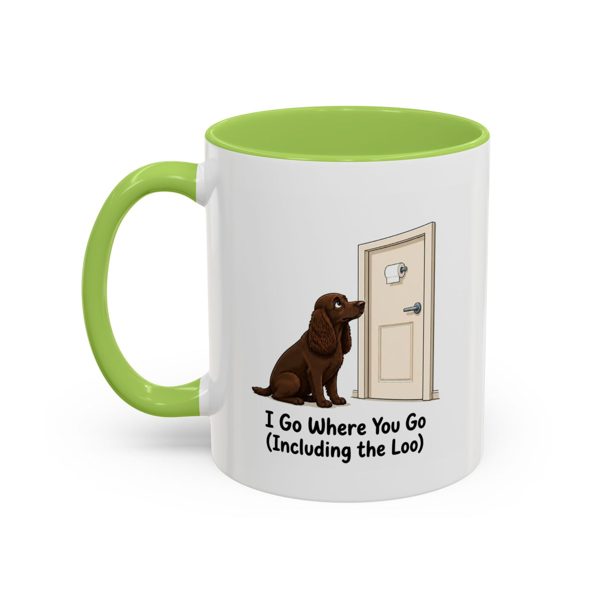 I Go Where You Go Mug - Cocker Spaniel - Brown