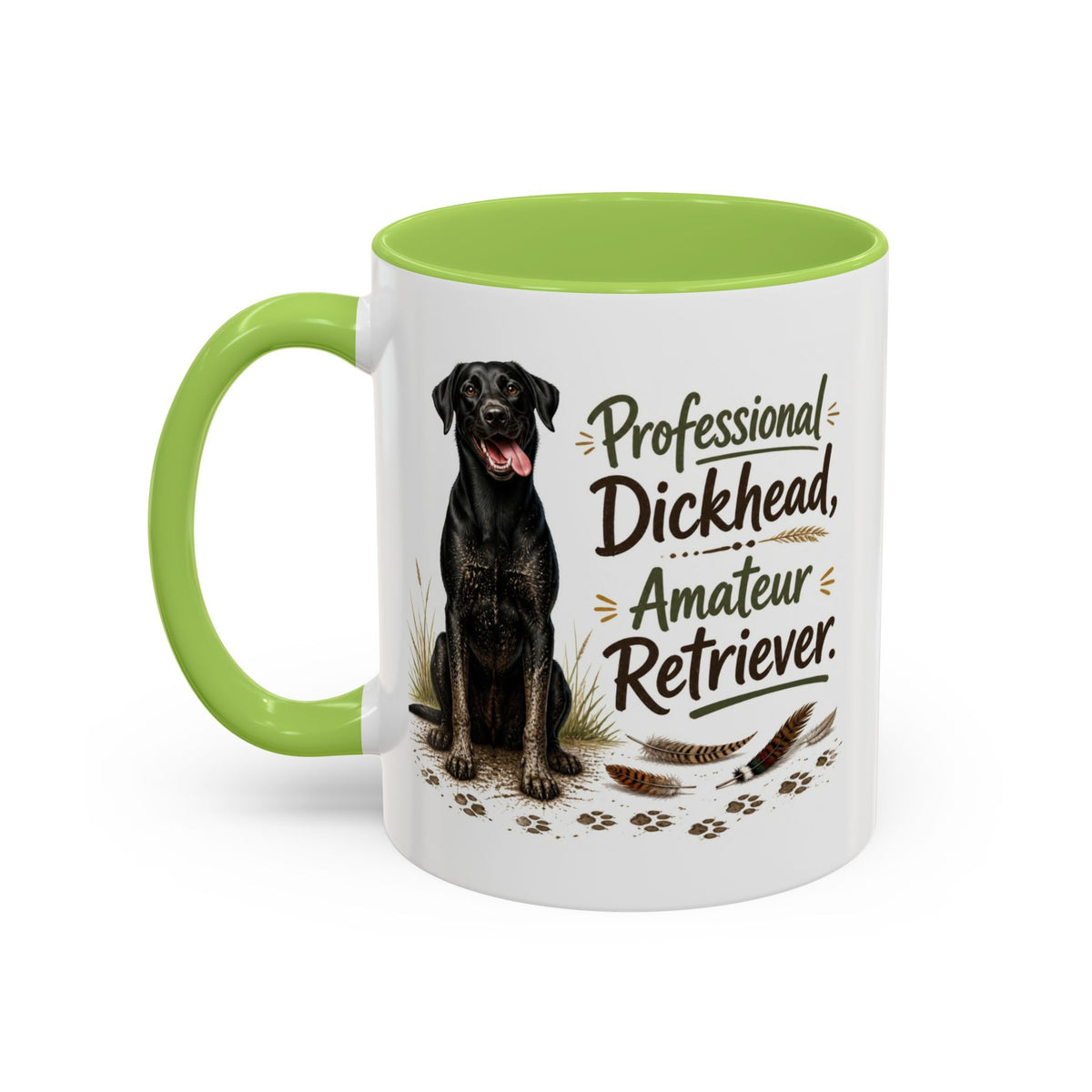 Funny Black Labrador Mug - Professional Dickhead, Amateur Retriever, Working Gun Dog Gift, Pheasant Shooting Mug, 11oz
