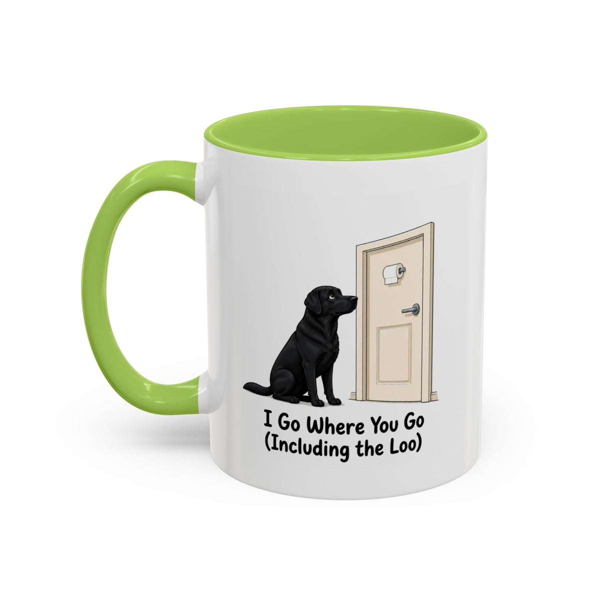 I Go Where You Go Mug - Labrador - Black