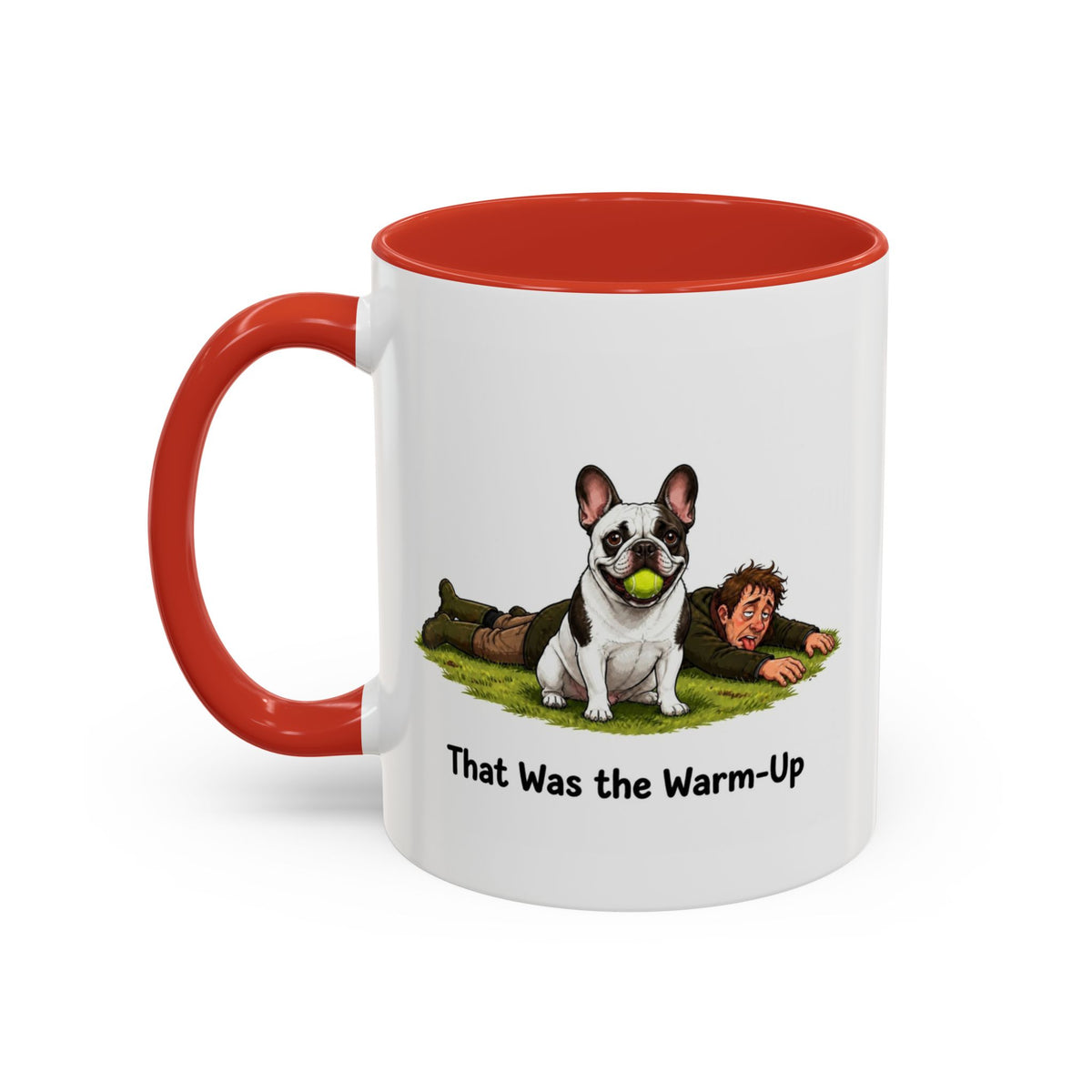 Warm-Up Mug - French Bulldog - Pied - Man