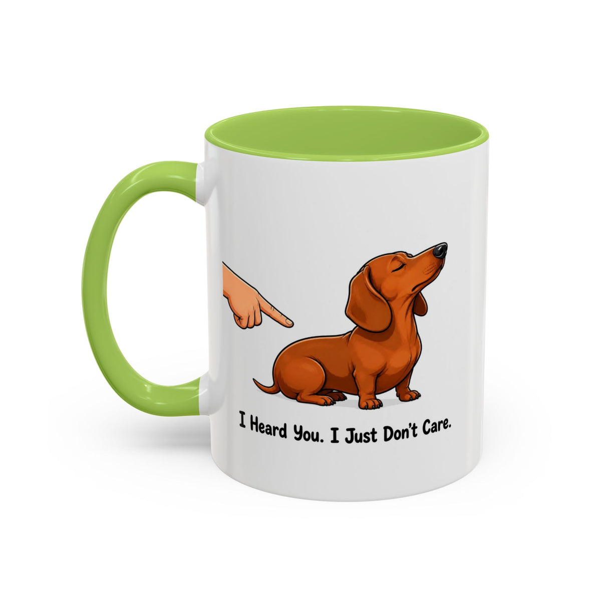 I Heard You Mug - Dachshund - Red