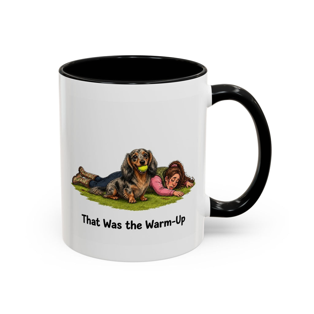 Warm-Up Mug - Mini Long Haired Dachshund - Dapple - Woman