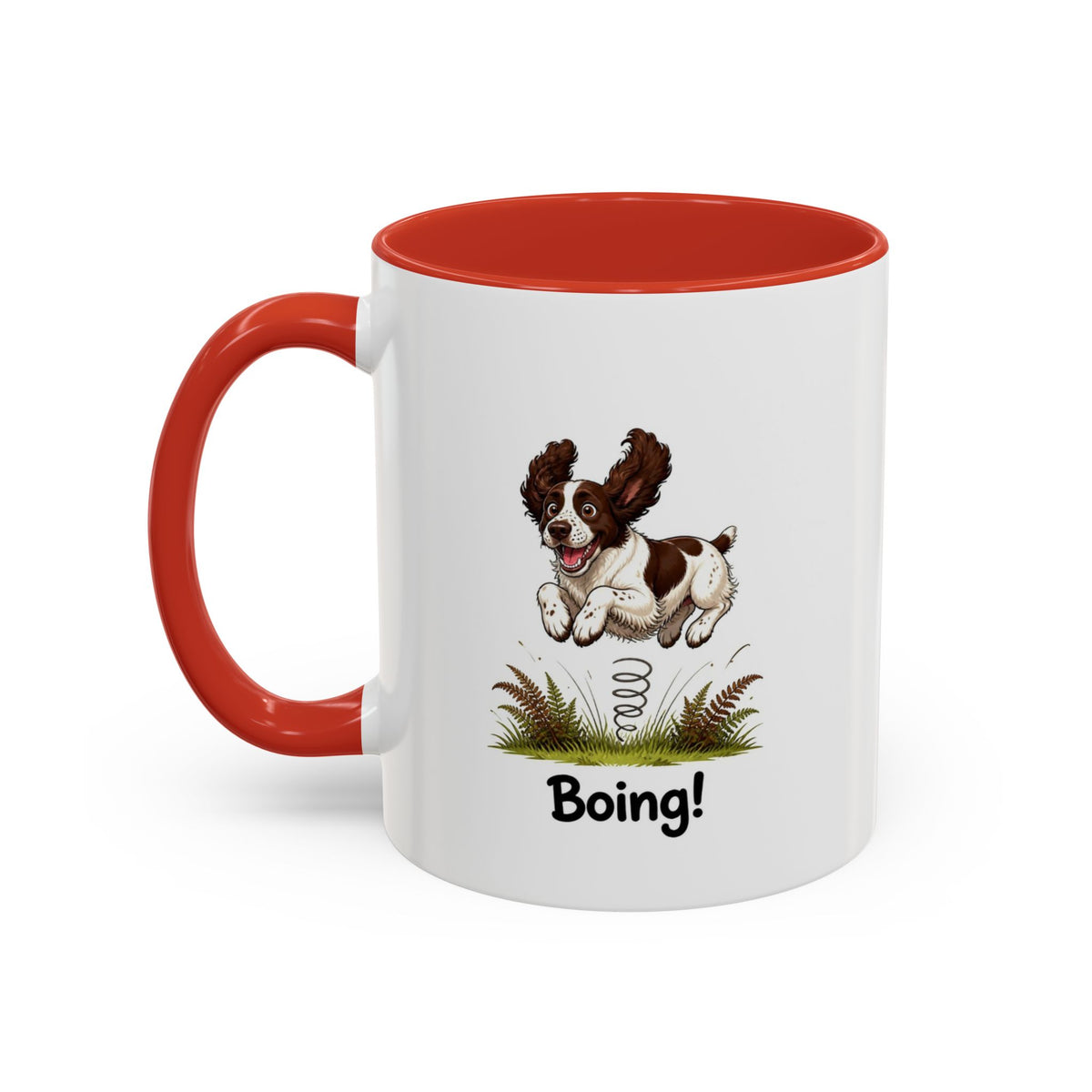 Boing Mug - Springer Spaniel - Liver & White