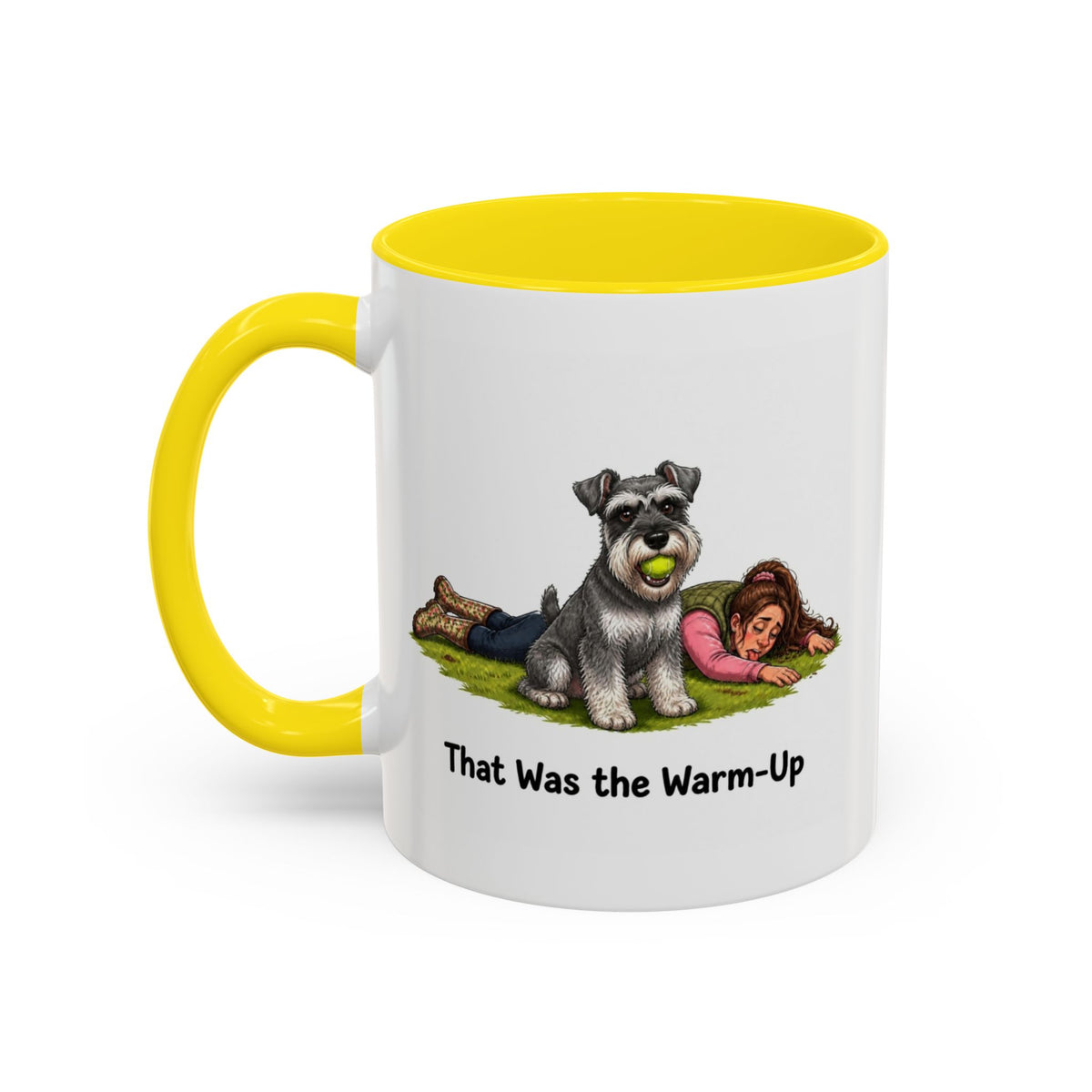 Warm-Up Mug - Miniature Schnauzer - Salt & Pepper - Woman