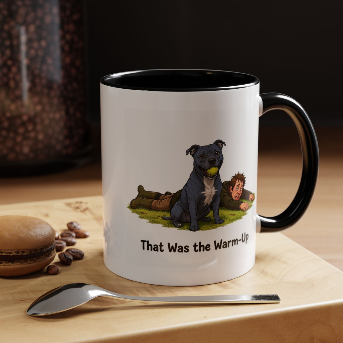 Warm-Up Mug - Staffordshire Bull Terrier - Blue - Man