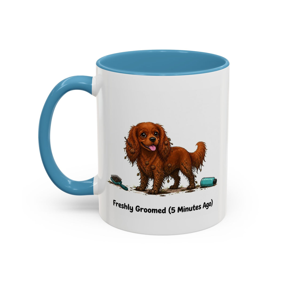Freshly Groomed Mug - Cavalier King Charles Spaniel - Ruby