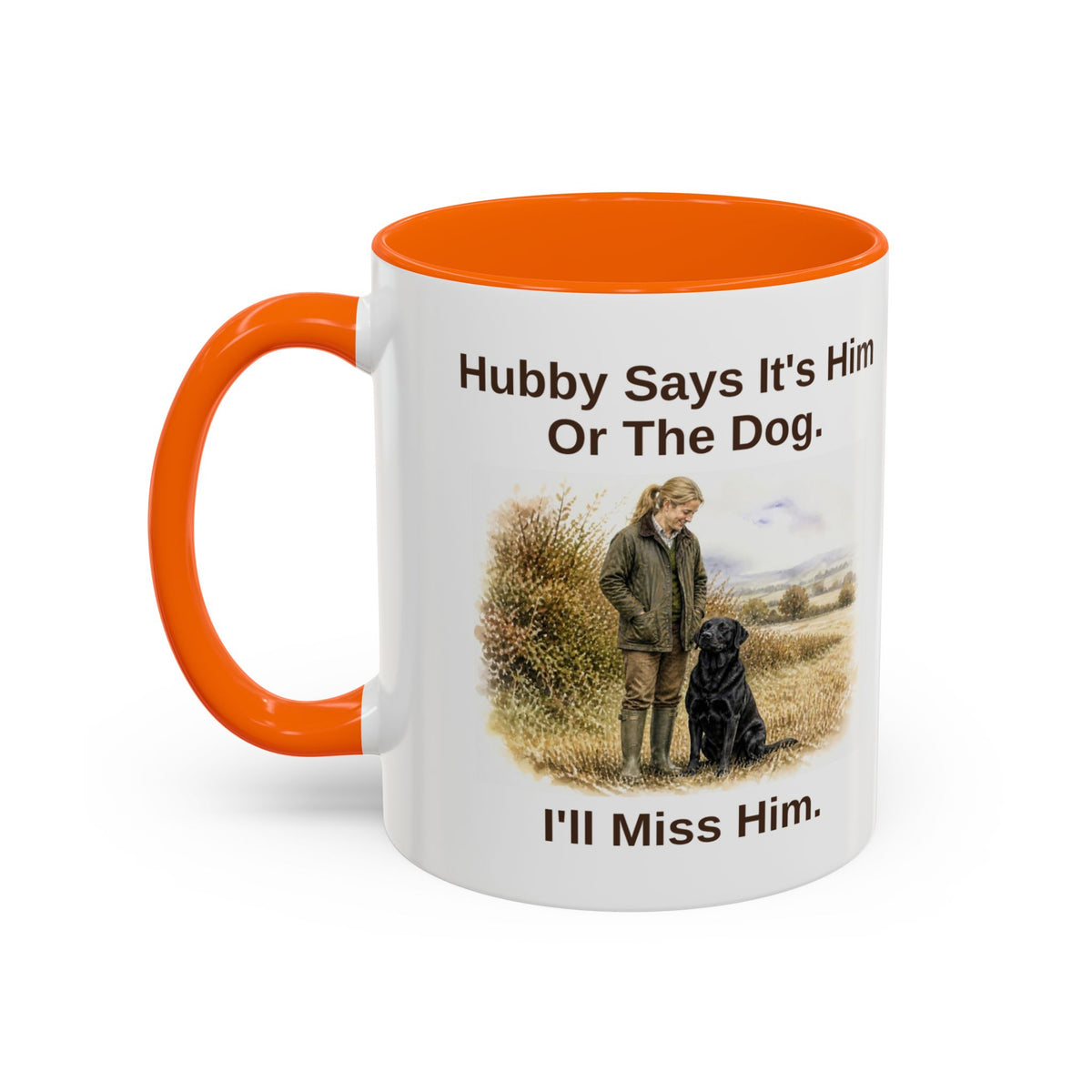 Hubby Says Mug - Labrador - Black - Blonde